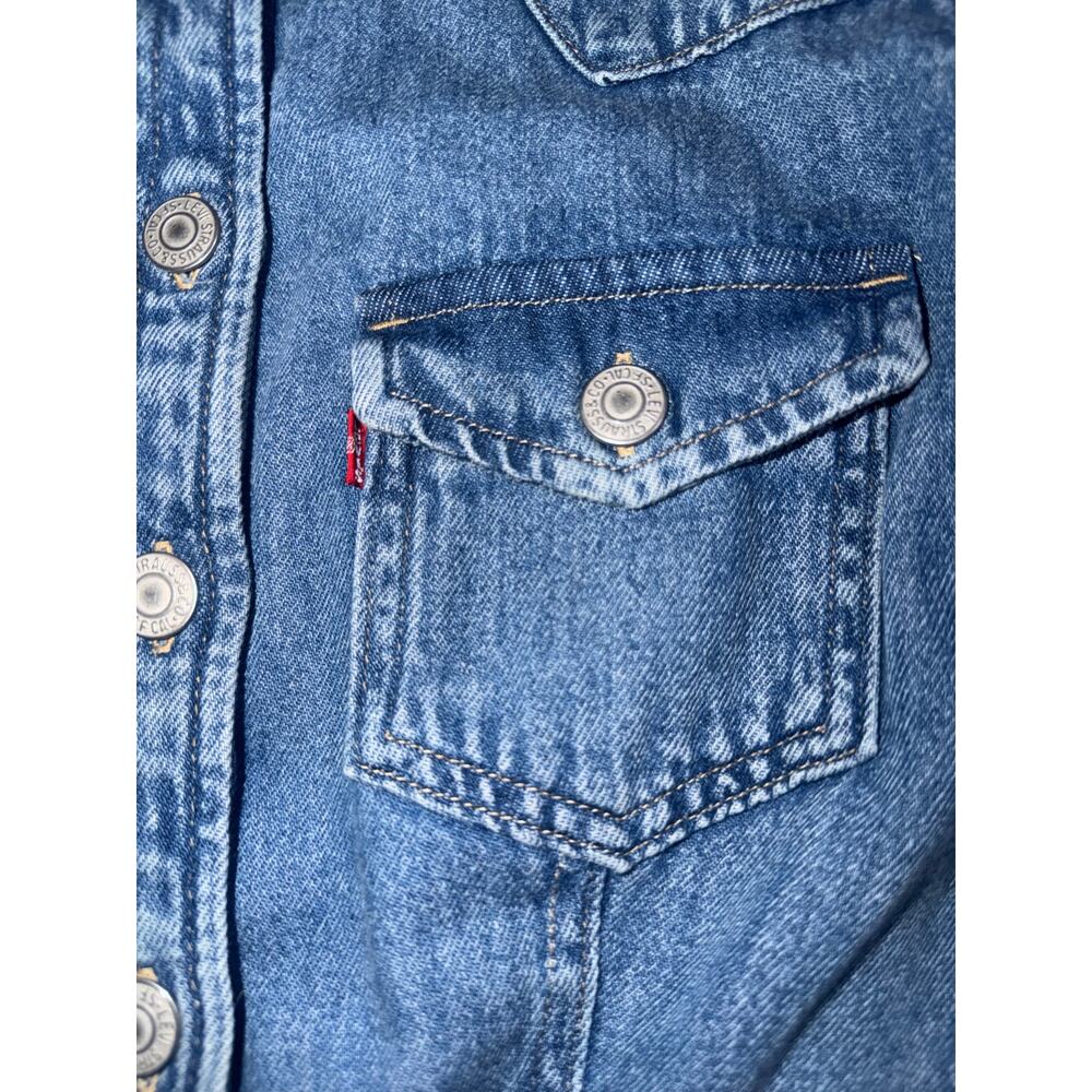 Levi’s Strauss women’s blue denim long sleeve dress - Picture 5 of 16